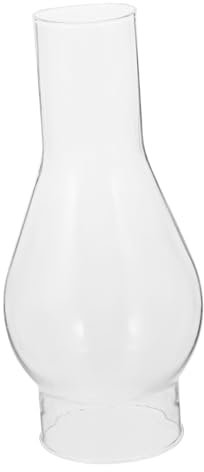 Garneck Lampada ad olio vintage Schermo di per lampada a petrolio paralume decorativo in trasparente adatto per lampade a olio cherosene Soluzione di illuminazione pratica ed estetica