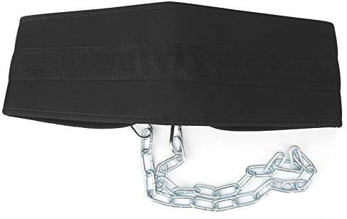 Haofy Cinturón de Inmersión, Cinturón de Inmersión de Entrenamiento Ponderado de Poliéster con Cadena de Acero para Dominadas y Entrenamiento de Fuerza