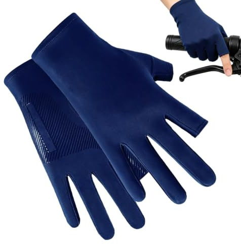 Generico Guanti UV | Guanti Estivi in Ghiaccio Seta Traspiranti Touchscreen, da Sole Donna,per Palestra Golf Guida Arrampicata Fitness Ciclismo Moto Bicicletta Escursionismo Estate