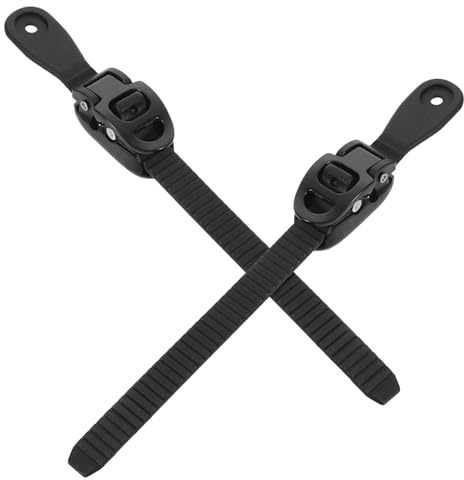 OFFSCH Sangles de Fixation pour Chaussures de Patin en PVC 2 Sets avec vis - Accessoires pour Rollers pour Une Fixation Stable en Patinage en Plein air