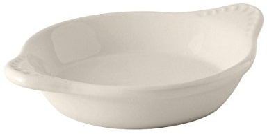 Tuxton China BEN-0902 Shirred Egg, 9 oz., 7-3/4 x 6-1/8 x 1 H, Round, Microwave and Dishwasher Safe, Oven Proof, Fully Vitrified, Ceramic, DuraTux, American White/Eggshell, Pack of 12