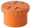 Tappi a vite in PVC rosso 80mm per tubi di scarico