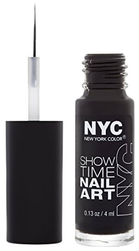 NYC Showtime Nail Art Nr. 001, schwarze Tinte