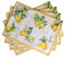 Maison d'Hermine Tischsets aus 100% Baumwolle, 4er-Set, 33 cm x 48 cm, dekorative, waschbare Oster-Tischsets für Dinnerpartys, Hochzeiten, Limoncello – Frühling/Sommer
