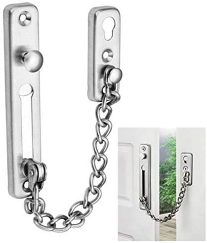 PEIUJIN Türkette Kettenschloss Sicherheitskette mit Schrauben für Schutz der Familie Türen und Fenste