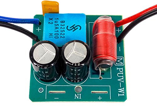 Nicfaky 60 W 2 vías altavoz de audio divisor de frecuencia agudos graves 2 unidades Crossover accesorio