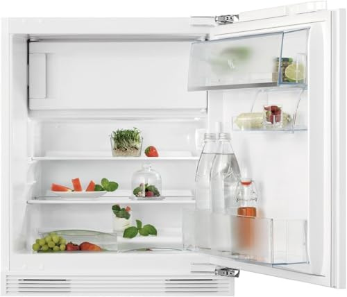 AEG 6000 Series Integrated Under Counter Fridge NSF6I82EF, 81.9 cm, 94 Litres, Auto Defrost, Flexible Storage with OptiSpace, Incl. Freezer Compartment, Electronic Control, LED, 819x596x547mm, Class E