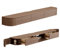 Conslika Schwebender TV-Ständer mit LED-Lichtern wandmontierter TV-Ständer mit Sideboard und 2 Schubladen Holz-Entertainment-Media-Konsole mit großem Stauraum unter dem Fernseher(B,200 * 20 * 30cm)
