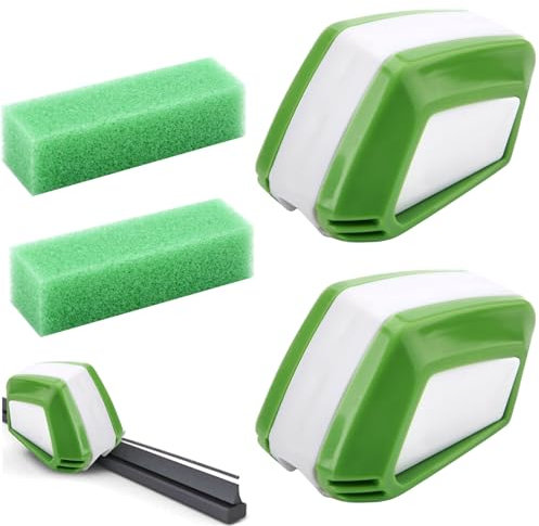 BRISKORE 2 Stück Scheibenwischer Schneider Schärfer, Autowischer Nachschneider Auto Scheibenwischer, Wischblattschneider, Scheibenwischer Trimmer Scheibenwischer Abzieher mit Schwämme Reinigungstücher