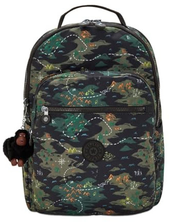 Kipling Seoul Lap Camo Treasure Sac à dos (avec compartiment pour ordinateur portable) Grand modèle Multicolore, Multicolore, L
