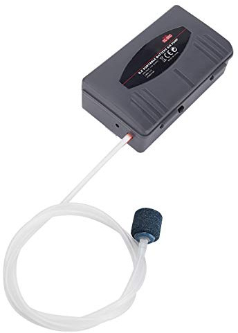 SUNGOOYUE Pompe à Aérateur Léger Calme, Meilleure Pompe à Air pour Le Aquarium avec Tube, Pierre d'air, Double Prise, Seaux à Batterie Réglables pour Aquarium, Accessoires avec Emballage