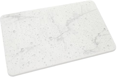 Acomoda Textil – Alfombra de Baño de Piedra Diatomita 40x60 cm. Tapete Antideslizante de Secado Rápido y Alta Absorción Práctico Higiénico y Funcional para el Hogar (Aqua)