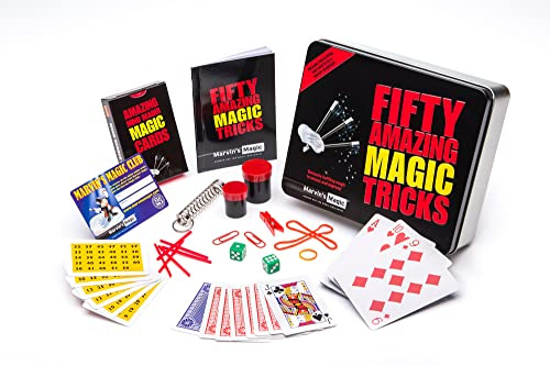 Marvin's Magic - 50 Amazing Magic Tricks - Magic Tricks for Kids, Comes in Gift Set Tin - Includes Classic Card and Coin Tricks, Mind Reading, Levitation - 8+ - Novelty Toys & Amusements