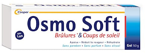 OSMOSOFT - Brûlures et Coups de soleil - Apaise, Réduit la rougeur et Réhydrate - Dès 1 an - Gel - 50 g