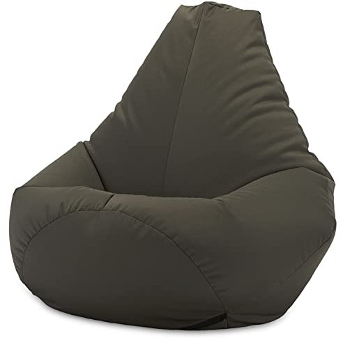 Beautiful Beanbags - Adult Highback Beanbag Chair, Water-Resistant - Olive
