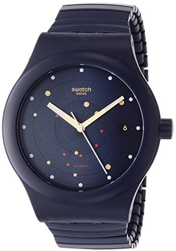 Swatch Herren Armbanduhr Analog Automatik Silikon SUTN403B