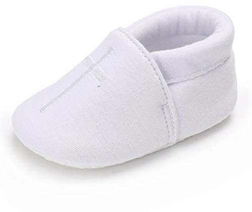 Cinda Scarpe da Battesimo del Bambino Bianco 6-12 Mesi