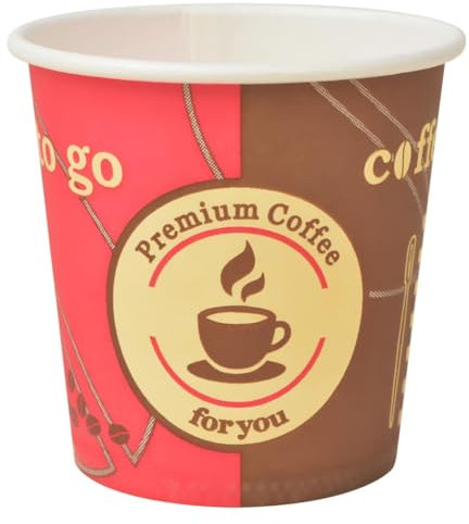 vidaXL Gobelets à Café Cappuccino Boissons Jetables Carton 1000 pcs 120 ML 4oz