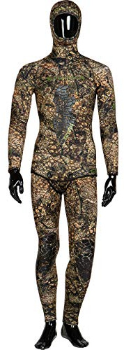 Salvimar Krypsis Combinaison de plongée sous-Marine pour Homme, Camu, 7 + 5 mm, Taille S