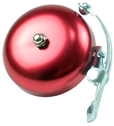 Yunshan Classic Bike Bell, Loud Crisp Clear Sound Bicycle Bells Accessories for Adults Youths, Stylish Bike Horn for Road Bike, Mountain Bike(Rosy)