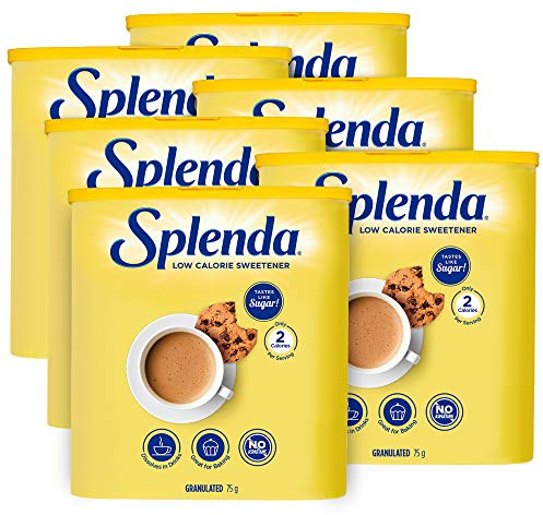 SPLENDA No Calorie Sweetener Granulated, 75g (Pack of 6)