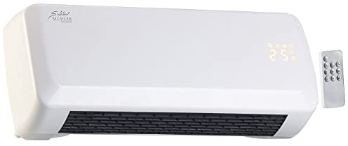 Sichler Haushaltsgeräte Wandheizung: Kompakter Wandheizlüfter mit digitalem Thermostat, Timer, 2.000 W (Heizer, Heizlüfter Wand, Kühl)