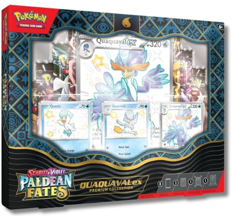 POKEMON TCG: SCARLET and VIOLET: PALDEAN FATES: POKEMON EX PREMIUM COLLECTION - Shiny Quaxly