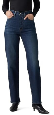 Levi's Women's Ribcage Straight Full Length Jeans, Get Organized (Stretch), 27, Standard