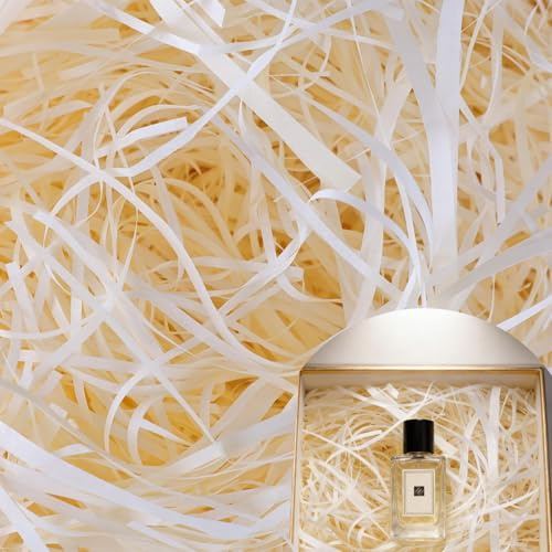 Nasxkji 250g Shredded Tissue Paper Light Champagne Shredded Paper For Gift Boxes Hamper Filling and Packaging Filler Suitable for Birthday Anniversary Graduation New Year Gift DIY Decorations