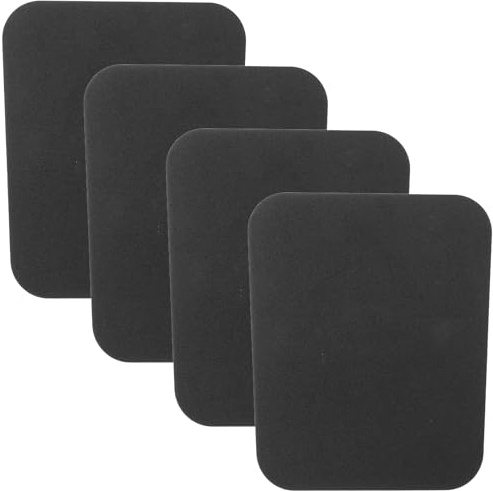 MUELODSIC Espinilleras Acolchadas para Esquí 4 Piezas Negras, Protectores Recortables para Botas de Snowboard y Esquí, Amortiguación Ligera y Cómoda para Adultos en Deportes de Invierno