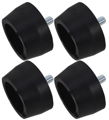 Toddmomy Air Compressor Rubber Feet 4Pcs Replacement Pads, Heavy Duty Round Foot Pads for Small Piston Air Pumps and Pressure Washers, Vibration Dampening Mounts for Garage Equipment