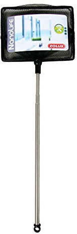 Zolux Inox Epuisette Rectangulaire Télescopique pour Aquarium 12,5 cm