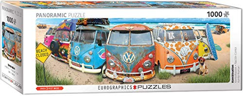 VW Bus - Kombination (Puzzle): Panorama-Puzzle, 1000