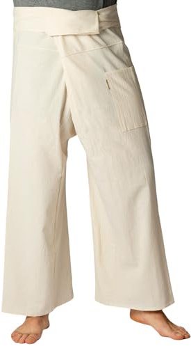 PANASIAM Fisherman Pants Unicolor, naturewhite, L