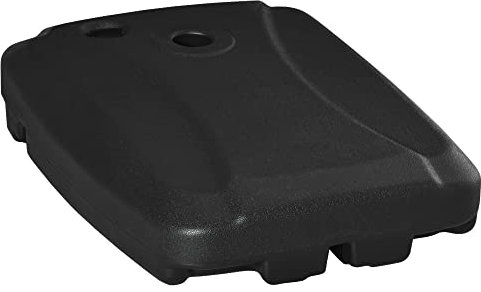 Outsunny Base de Sombrilla con 2 Ruedas Rellenable de Agua 60 kg Arena 68 kg o Mixto 75 kg Soporte de Parasol para Base Cruzada para Jardín Patio Terraza 80x60x17 cm Negro