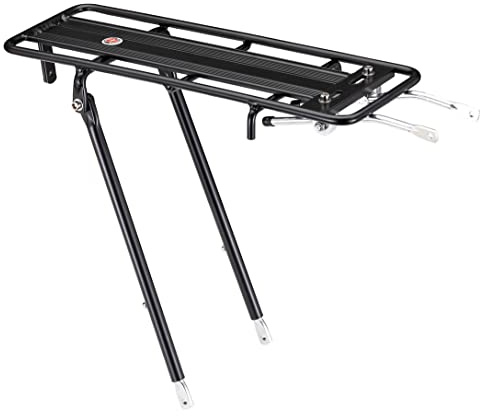 Schwinn Rear Bike Rack, 26 lb Capacity, Lightweight, Compact and Durable Construction, Fits Most Adult Bicycle Frames, Cargo Options for Backpack, Baskets & More, Bicycle Rack for Back of Bike