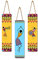 Artvibes African Warli Art Designer Holz Wandbehang Dekorationsartikel für Zuhause | Geschenke | Schlafzimmer | Holz Wandhänger | MDF-Wanddekoration für Wohnzimmer | Artworks (WH_8108N), 3er Set
