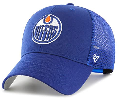 '47 Edmonton Oilers NHL Most Value P. Branson Blau Verstellbare Trucker Cap One-Size