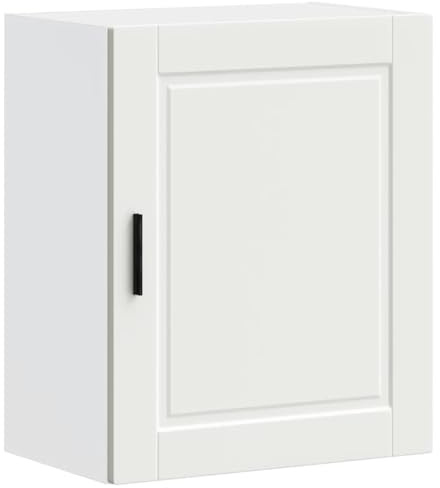 vidaXL Kitchen Wall Cabinet Porto White Engineered Wood, kitchen wall unit, cabinet for kitchen wall, wall cabinet with door, mounted wall cabinet