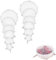 HUATEEN 12PCS White Silicone Stretch Lids - 6 Sizes Universal Food Covers for Bowls, Cans, Yogurt Pots & Bottles | Leakproof Microwave-Safe Lids with Vacuum Seal