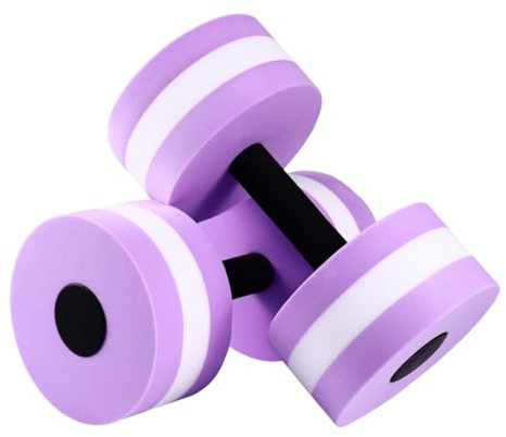 Gatuida 2Pcs Aquatic Dumbells Sports Water Weights Foam Pool Dumbbells for Pool Fitness Water Aerobics