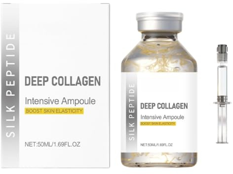 Ampolla de Colágeno con Esencia de Péptidos de Seda, esencia de colágeno coreana, suaviza las arrugas, mejora la elasticidad y deja la piel más firme, suave e hidratada.