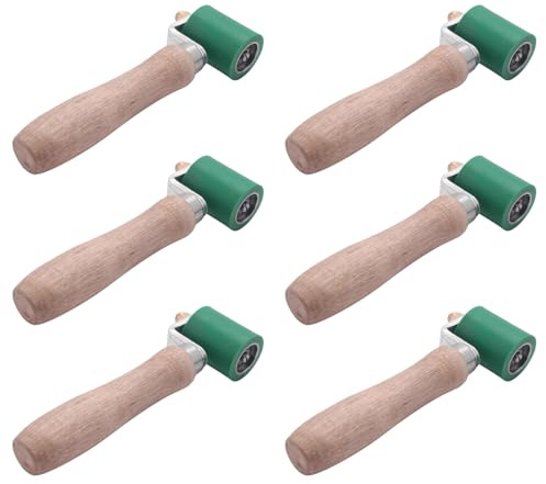 Wesafrae 6X Rodillo de Presión de Mano de Costura de Silicona de 40 mm para Herramienta de Soldadura de Vinilo de Calentamiento de Aire Caliente