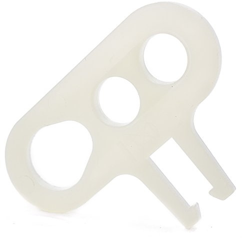 Dreilochscheibe Aufhängung Zugentlastung für Textilkabel Lampenkabel, mit Halterung (für Lüsterklemme) - 50x Stück