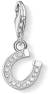 Thomas Sabo Damen Charm-Anhänger Hufeisen Zirkonia Charm Club 925 Sterling Silber 1795-051-14