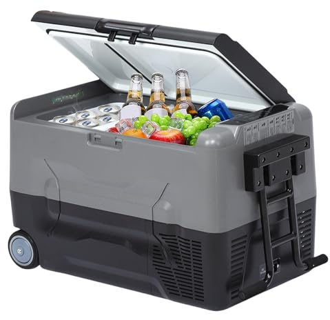 Portable Car Refrigerator/Freezer Electric Cooler Car Fridge, 12V Fridge for Car, 58 Quart -4℉-68℉ Portable Refrigerator for Home, Bar, Camping, Travel, Fishing, Outdoor