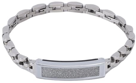 VBESTLIFE Smart Armband med Fjärrkontroll för Fotografering och Stålarmband, Vattentät Aktivitetshälsomonitor med Samtalspåminnelse, Lämplig för Träning (Silver)