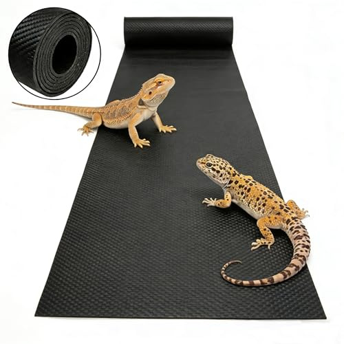 SWIDOLEPET Reptile Tank Liner Non-Slip Washable Reptile Substrate - Easy Clean Custom Fit Terrarium Bedding for Snakes Geckos Lizards Tortoises Bearded Dragons