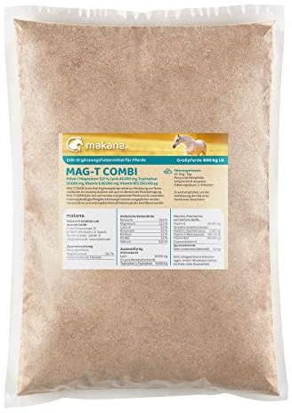 Makana MAG-T Combi-pulver med magnesium vitamin E tryptophan lysin, 1000 g påse
