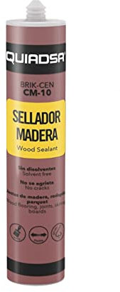 QUIADSA 52502322 Sellador Elástico para Madera, Sapelli, 300 ml